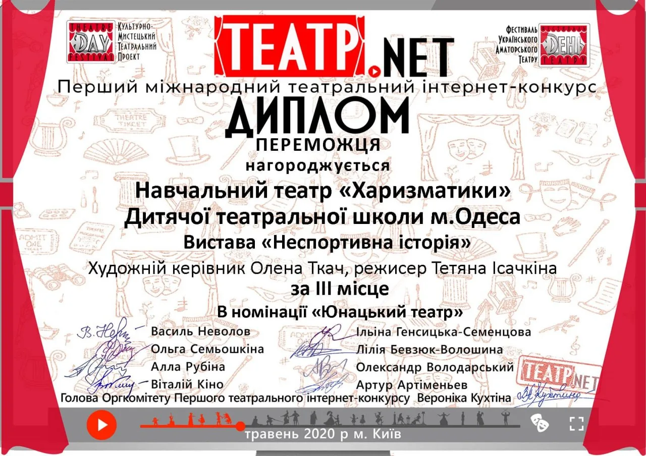 Дипломи — Театр.NET